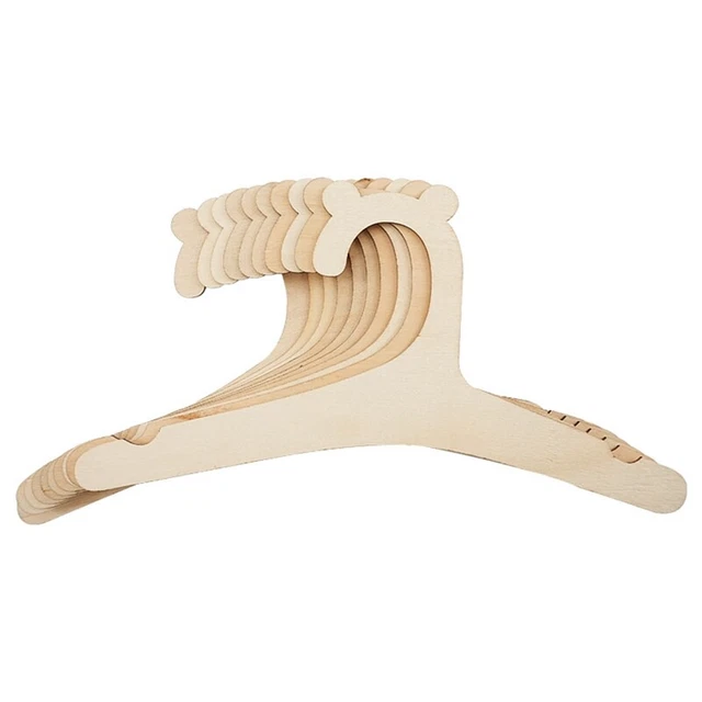 10 Pezzi Appendiabiti per Bambini Appendiabiti nel Legno per R7S9