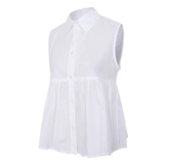 McQ Alexander McQueen L133610 White Sleeveless Button Shirt Size 6 US / 42 2