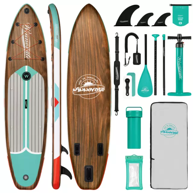 INFLATABLE STAND UP Paddle Board, Wide Paddle Board, Surfboard, SUP ...