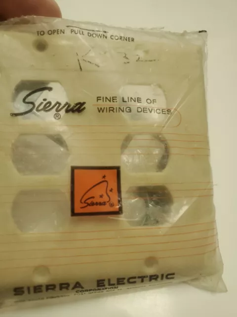 Vintage Sierra  Despard Bakelite Wall Switch Ivory Plate  (Nos) Shipped Priority