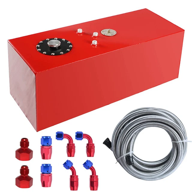 19 GALLON TOPFEED Aluminum Fuel Cell Gas Tank+Cap+Level Sender+Nylon