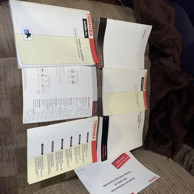 Job lot Toshiba user manuals