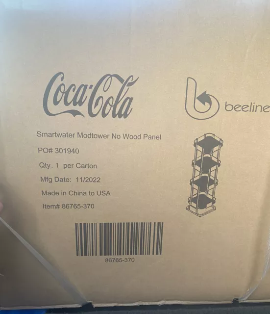 NEW IN BOX Smart water Coca-Cola Company Store Display Rack Very Heavy Duty