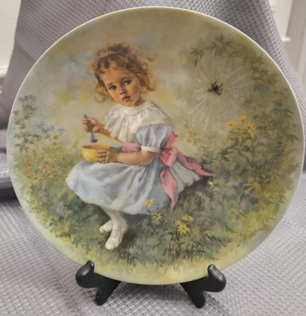 Vtg Mother Goose Nursery Rhyme "Little Miss Muffet" Collector Plate Retired 1981