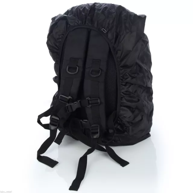 LARGE DSLR SLR Camera Backpack Rucksack Bag Case+RainCover For Nikon Sony Canon 3