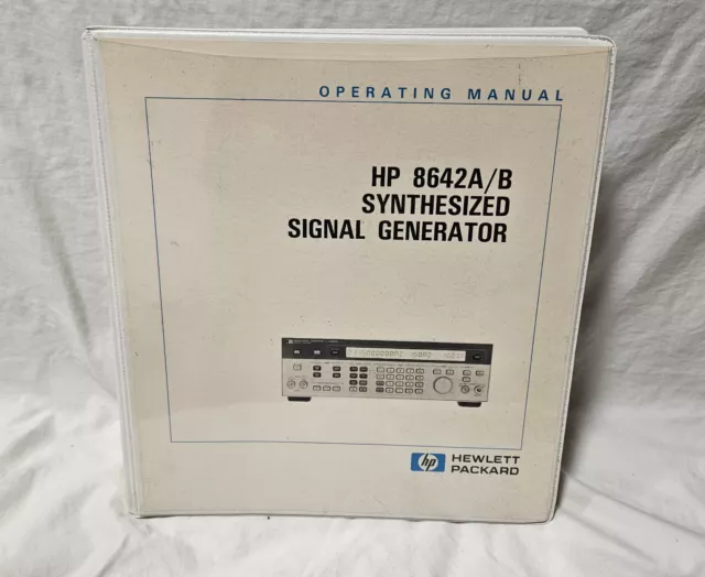 HP / Agilent 8642A/B Synthesized Signal Generator Operating Manual - Volume 1