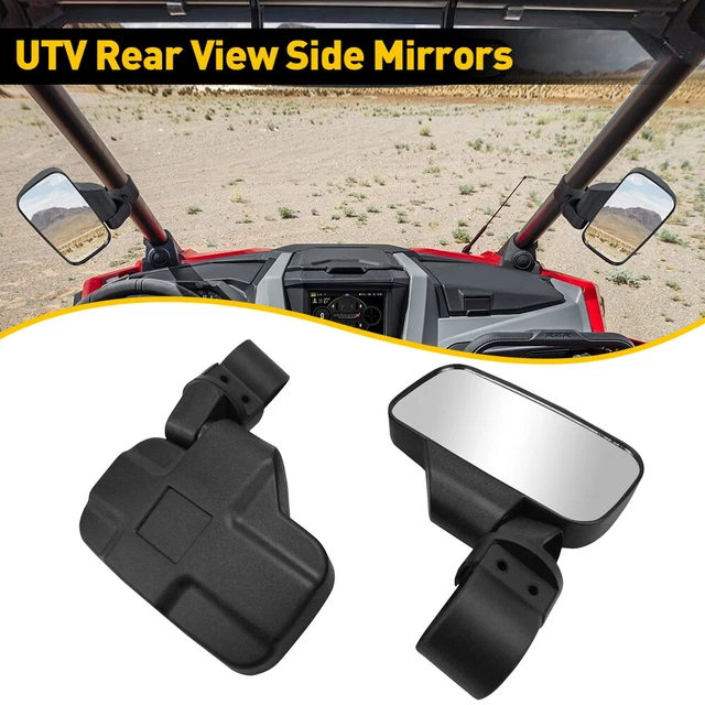 UTV Rear View Side Mirrors Set For Polaris Ranger RZR XP Crew 570 800 900 1000