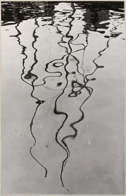 Original 1971 Spiegelung im Wasser, großes Kunstfoto