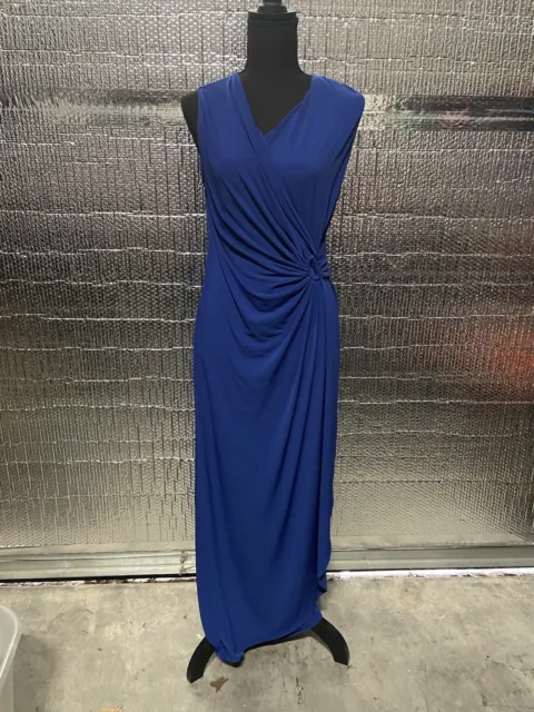 Tommy Bahama  Clara Twist Maxi Dress, Stretch Knit Blue Women’s Size XS