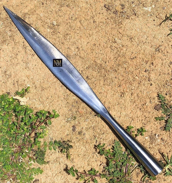 NauticalMart Medieval Celtic Iron Age Spearhead Functioning Viking Lozenge Spear