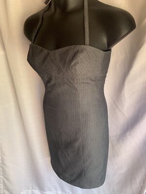 Antonio Melani Womens Removable Strap Pinstripe Dress 6