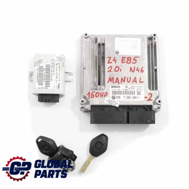 BMW Z4 E85 2.0i N46 150HP ECU Control Módulo Kit DME 7565300 EWS Clave Manual