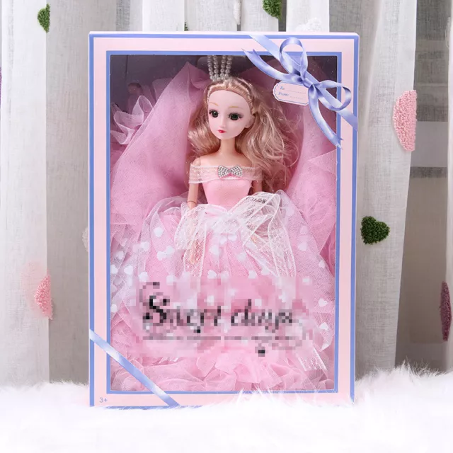 Movable Jointed Kid Children 11.8''  Doll Cute Toy Princess Barbie Girl Fashion