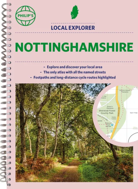Philip's Local Explorer Street Atlas Nottinghamshire: Spiral Edition (Philip's S