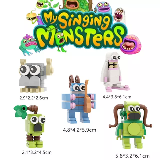 5 in1 My Singing Monsters Building Blocks Wubbox MOC Building Set FIGURE  GIFT