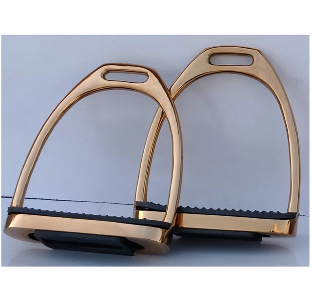 Rose Gold Fillis Stirrups Horse Riding Iron Black Treed With Ladies Spurs