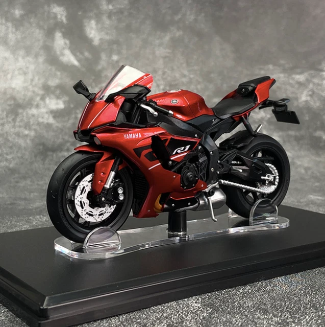 Moto miniature de collection Yamaha YZF R1 1/18 rouge