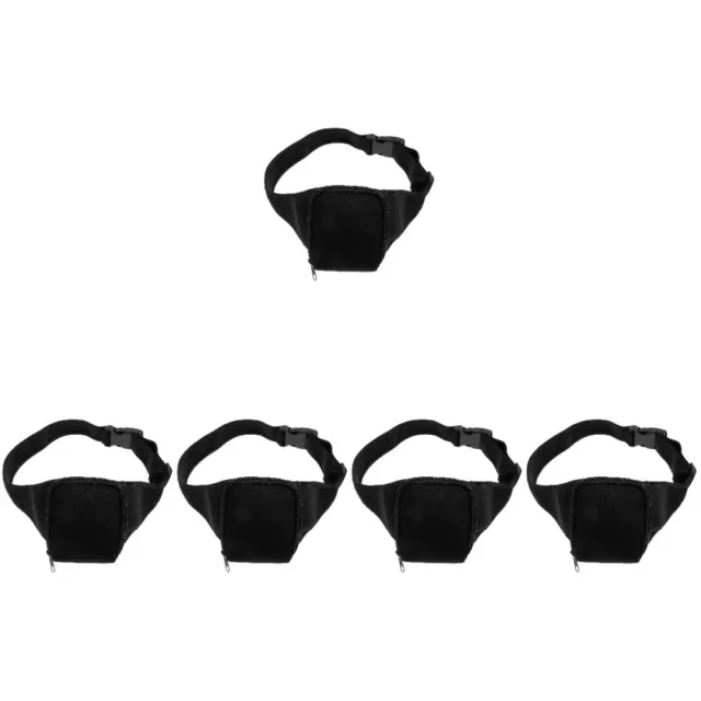 5 Count Sports Bag for Mic Fitness Storage Holder Microphone Belt Yoga