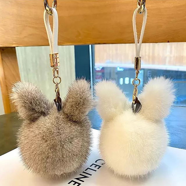 Imitate Bunny Fur Hairball Mini Rabbit Bags Hangings Pendant Rabbit Keychain g