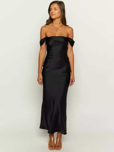 Women Off Shoulder Casual Evening Gown Cocktail Long Maxi Dress