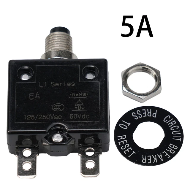 TRU Components 532959 - Interruttore Di Protezione Termico, 250 V/AC 15 A, 1 Pezzo - Foto 3