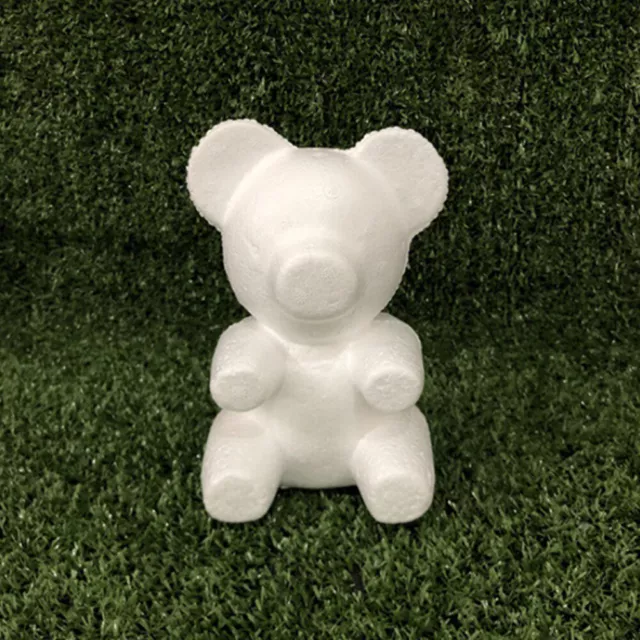 Polystyrene Styrofoam Foam Bear 20CM DIY Rose Bear Bear Mold for Home Decoration