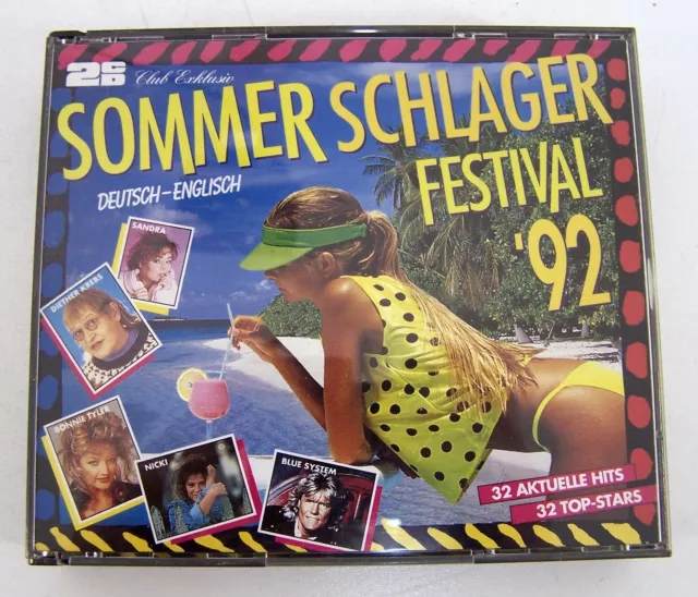 CD BOX Sommer Schlager Festival von 92 mit 32 aktuelle Hits von 32 Top Stars