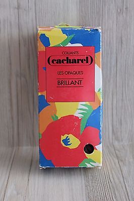 Rare Collants Vintage Cacharel Les Opaques Brillant Marron Taille 2 47 Deniers 