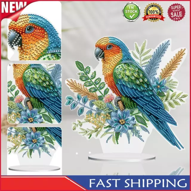 Parrot Special Shape Desktop Diamond Painting Art for Adults Beginner (GJ526)