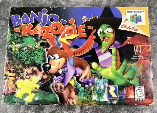 Banjo Kazooie 64 Nintendo N64 New Sealed MINT VGA WATA *rArE* Classic -  D-Rob Gaming
