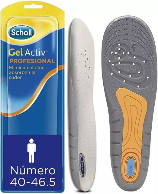 Scholl 1 par plantillas Gel Profesional Hombre Talla 40-46,5,recortable,antiolor