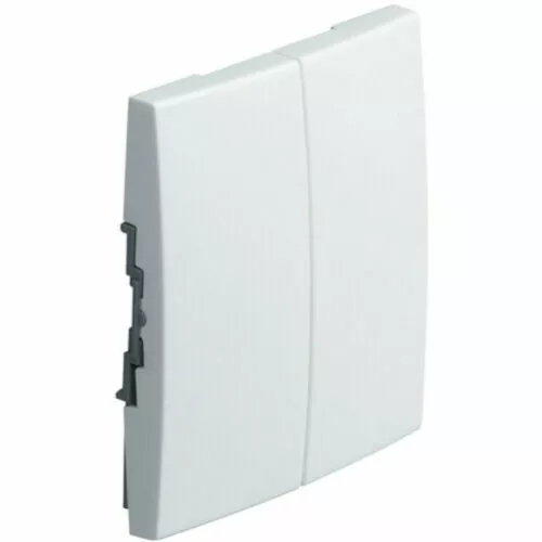 Hager WK785B - Doigt Enjoliveur Interrupteur Touche DOUBLE BLANC KALLYSTA