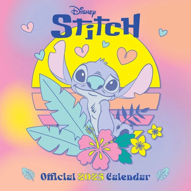 LILO & STITCH Square Calendar 2025 30cm x 30cm Official Merchandise ...