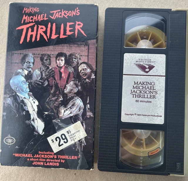 1983 VESTRON MUSIC Video VHS Tape The Making of Michael Jackson's Thriller Read £9.26 - PicClick UK