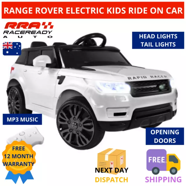 Range Rover Kids Ride On Car Electric 4WD with Remote Control 12V Toys White New