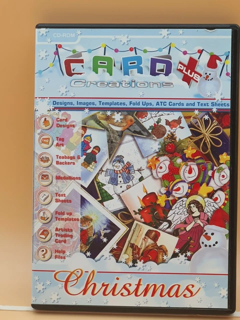 Papercraft PC CD-ROM by Card Creations Plus ""NAVIDAD"" correo gratuito