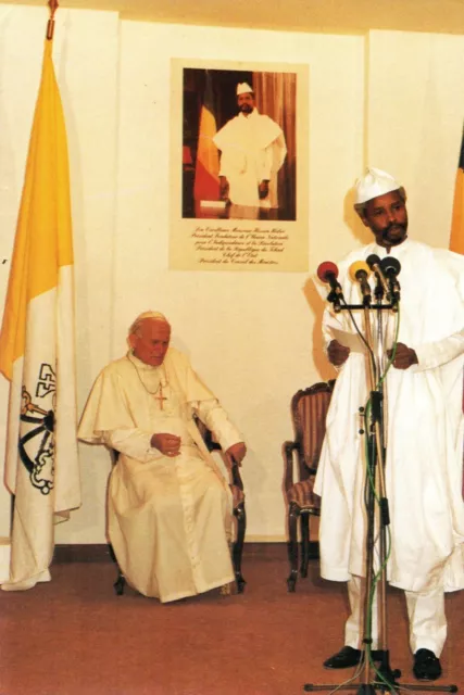 804- Carte  Vatican Visite Pape Jean Paul  Ii  Dans Les Pays Du Sahel