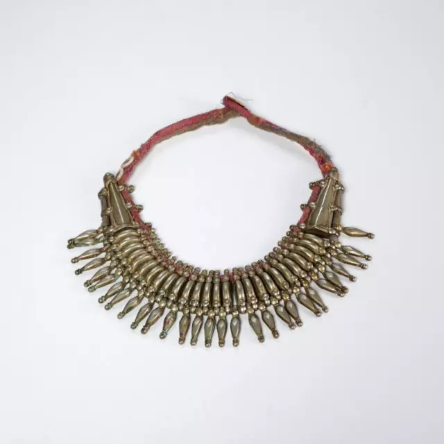 Primitive Rana Tharu Nepalese Tribal Spike Collar Kanthshri Necklace Nepal Vntg