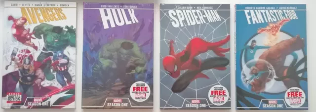 Prima stagione: Hulk, Fantastici Quattro, Spider-Man e Avengers*4 libri*HC*NUOVO*SIGILLATO*