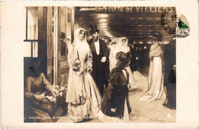 CPA AK Le Metro - La Sortie de l'Opera - A. Faugeron SALON DE PARIS (1355520)
