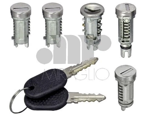 Cilindro Serratura Porta Anteriore Per Peugeot 206/206+ | Con 2 Chiavi | Ricambio Di Alta Qualità | Compatibilità Verificata