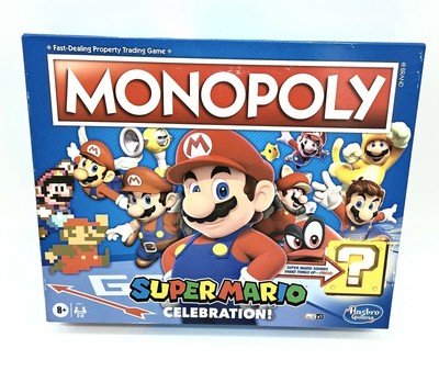 HASBRO MONOPOLY SUPER Mario Celebration Edition Board Game - New Sealed
