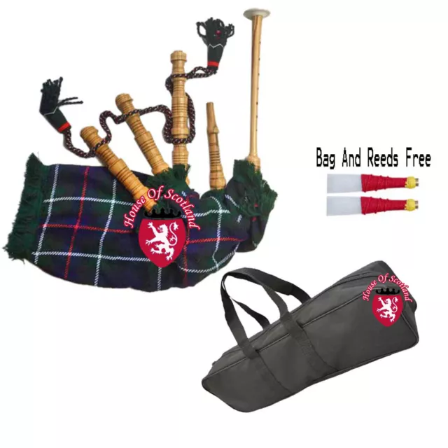 Baby Toy Mini Bagpipe with Mackenzie Cover & Cord Free Bag and Reed Gift