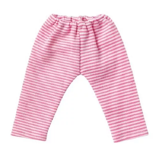Schwenk Puppenkleidung Leggings rosa  weiss geringelt für 36 - 40 cm Puppen, 21