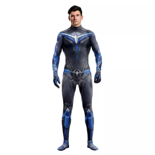 2023 Nightwing Jumpsuit Robin Bodysuit Cosplay Costume 3D Tights Halloween Party