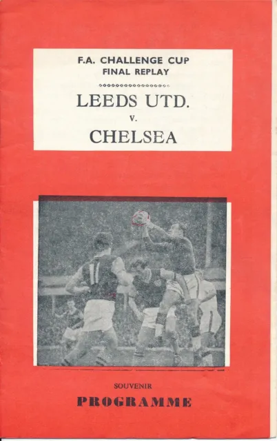 PIRATE PROGRAMME - FA Cup Final 1970 REPLAY Chelsea v Leeds United