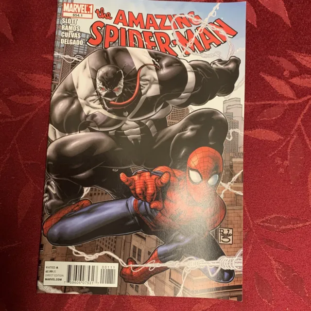 Amazing Spider-Man 654.1 Vf-Nm 1St Solo Flash Thompson Venom Story 2011, Marvel