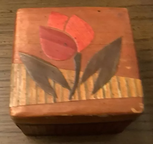 Vintage Miniature Decorative Trinket Box. Japan. Estate Sale.