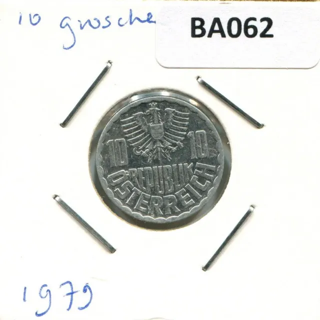 10 GROSCHEN 1979 AUSTRIA Coin #BA062C