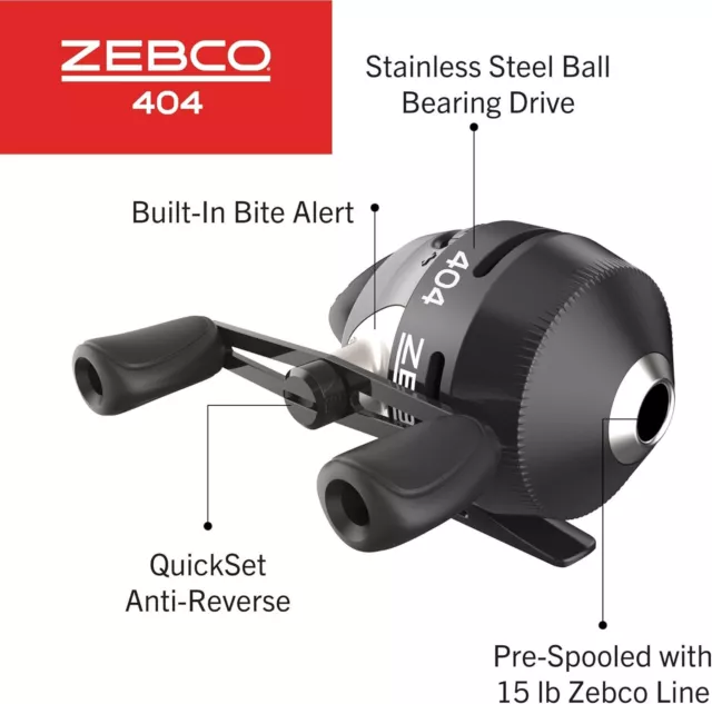 Zebco 404 Spincast Fishing Reel 3